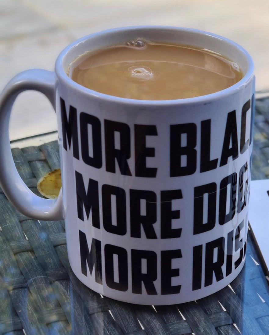 More Blacks, More Dogs, More Irish mug