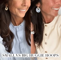 Image 2 of Interchangable Huggie hoops LARGE | HOOPS & DISCS SOLD SEPERATE copy