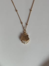 Image 2 of Gold Scallop Shell Necklace