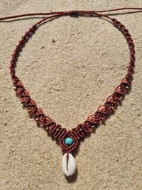 Image 2 of Turquoise seashell necklace 