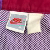 Image 2 of VTG 90s Nike Color Block Pink Red Windbreaker Sz XL