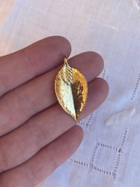Image 1 of Vintage Gold Leaf Pendant