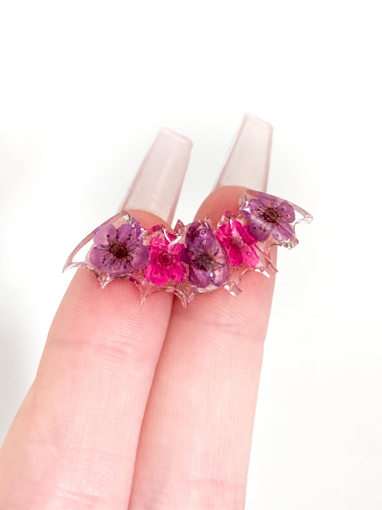 floral bat pendant