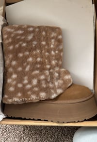 Image 2 of Faux Fur Platforms