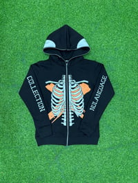 Nu Bone Full Zip Hoodies || Orange