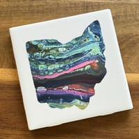 Image 1 of Ohio tile coaster #150