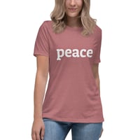 Image 1 of Women's Relaxed T-Shirt, Peace Tee
