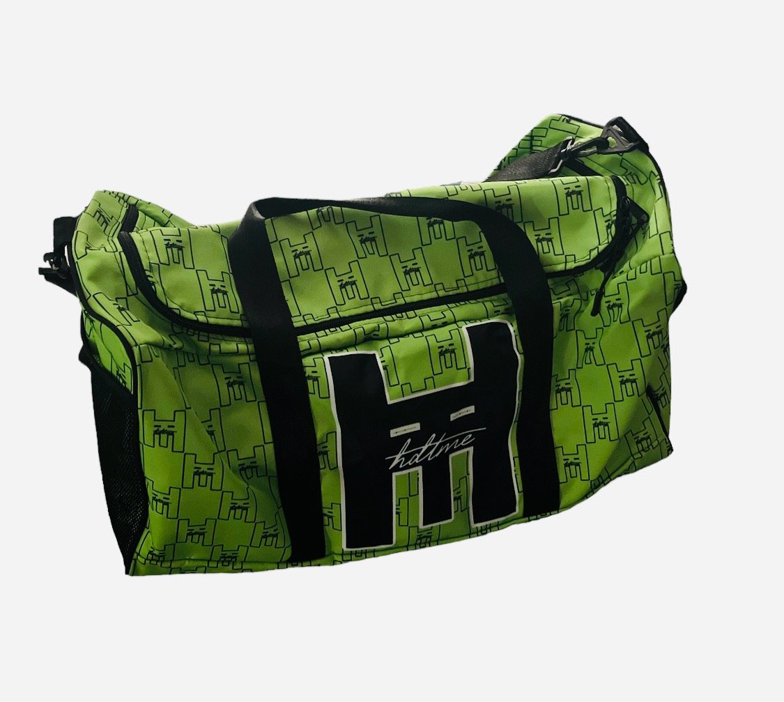 Fishing Monogram Embroidered Duffel Bag