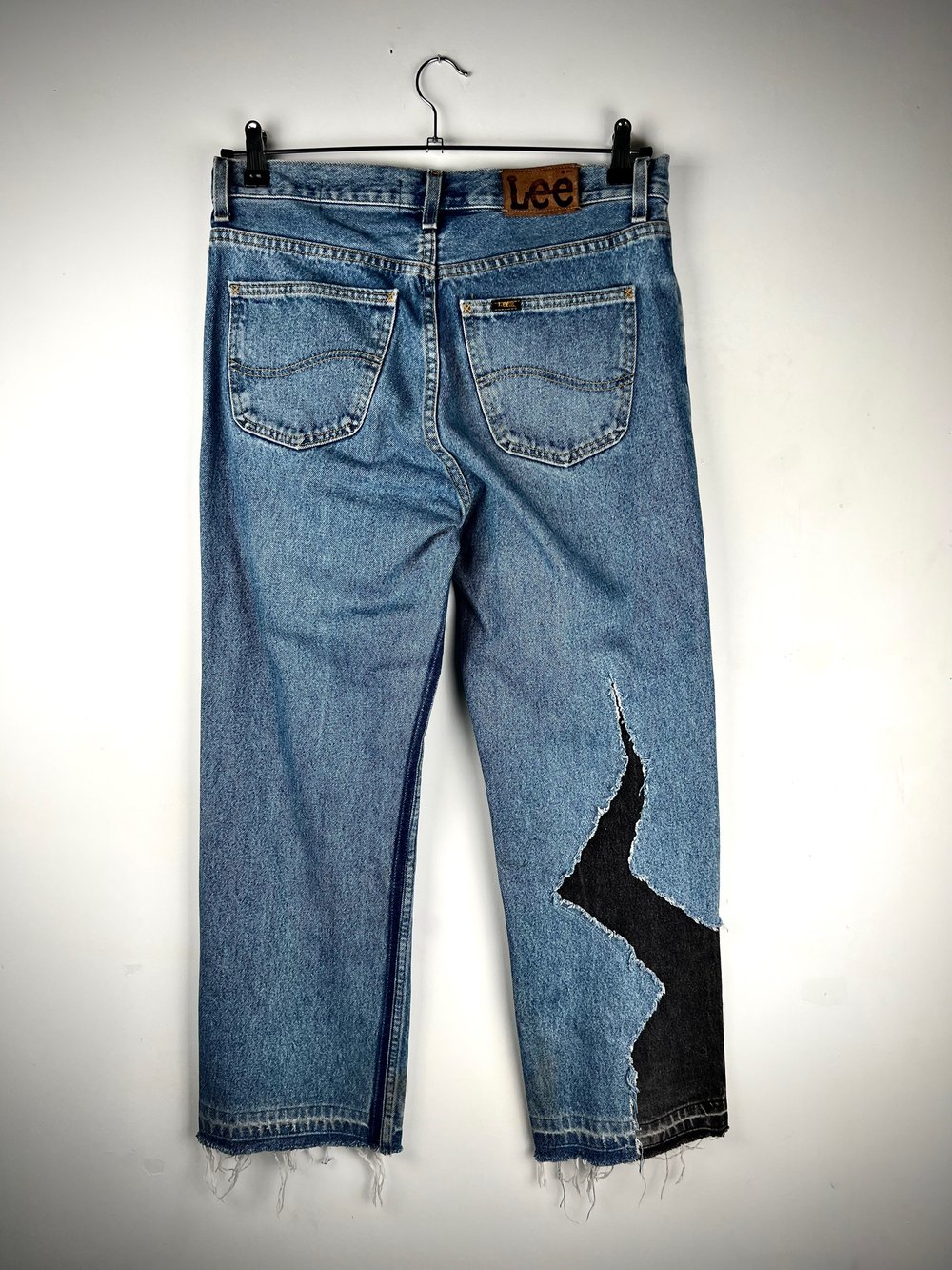 Cracked Lee denim