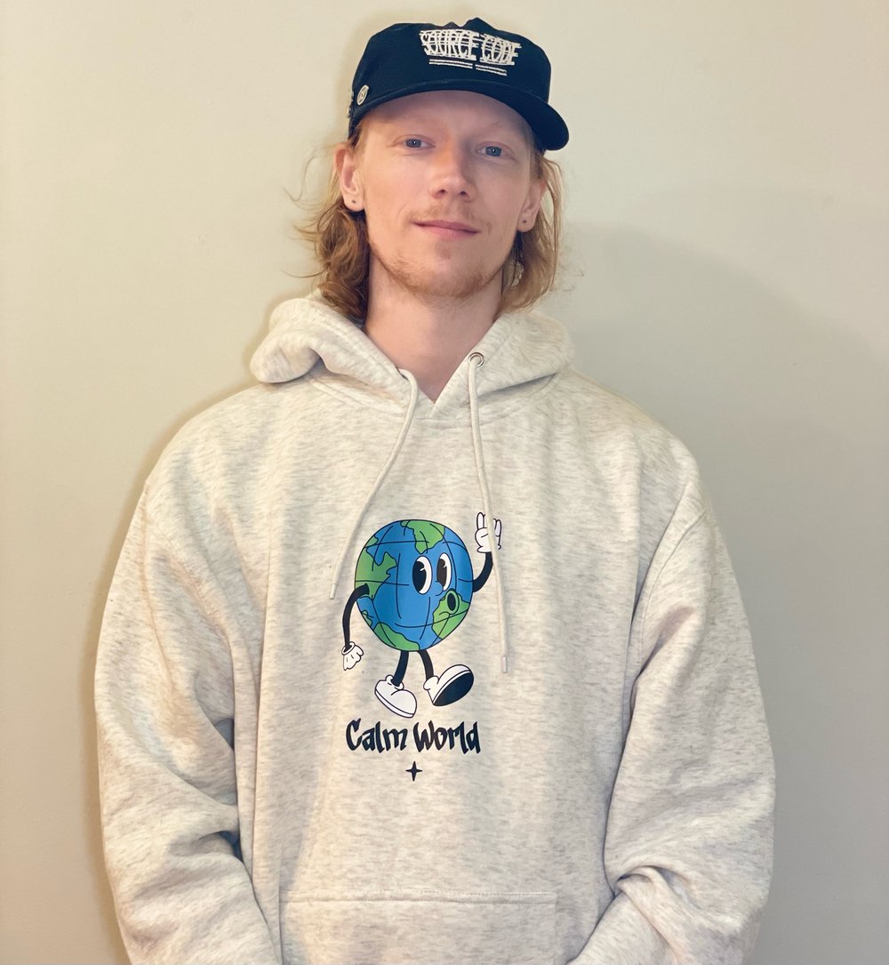 Image of Calm World Hoodie (Oatmeal Heather)