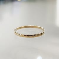 Image 2 of Hammered Stacking Ring Bands