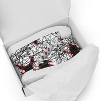 Image 1 of ZEN EXP - Abstract Glowing Ninja Men’s high top canvas shoes