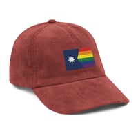 Image 16 of Minnesota Rainbow Pride Flag (6 Stripe) Corduroy Cap