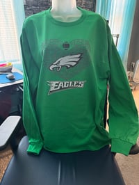 Eagles long sleeve- Kelly heart