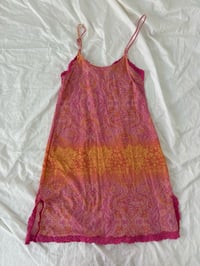 Image 3 of 00s pink orange dress // 36