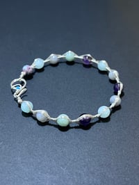 Image 5 of Amethyst｜Amazonite｜Aquamarine｜Angelite｜Ruby And Sapphire Bracelet