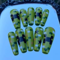 Image 1 of Uñas press-on Minecraft