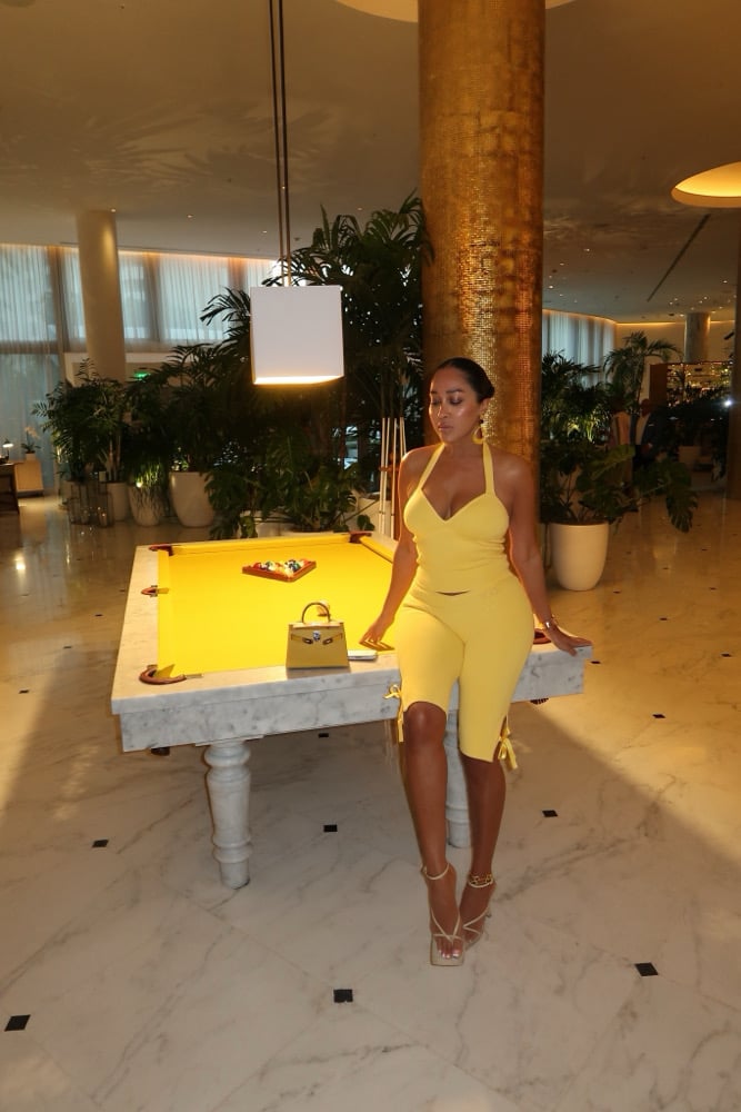 Image of YAGI YELLOW HALTER & CAPRI SET (SMALL)
