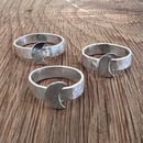 Image 2 of Rustic Silver Moon Ring