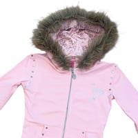 Image 3 of pink diamondkissed hoodie *silver*