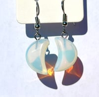 Image 1 of Opalite Moon Earrings