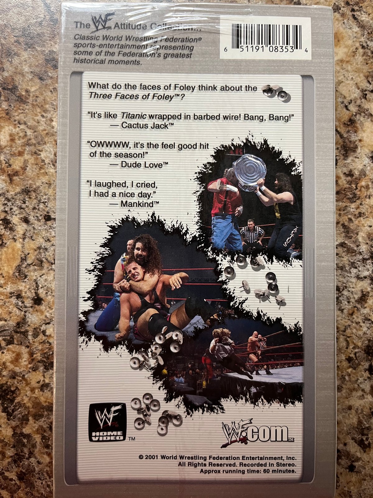 Sealed WWF Three Faces of Foley VHS