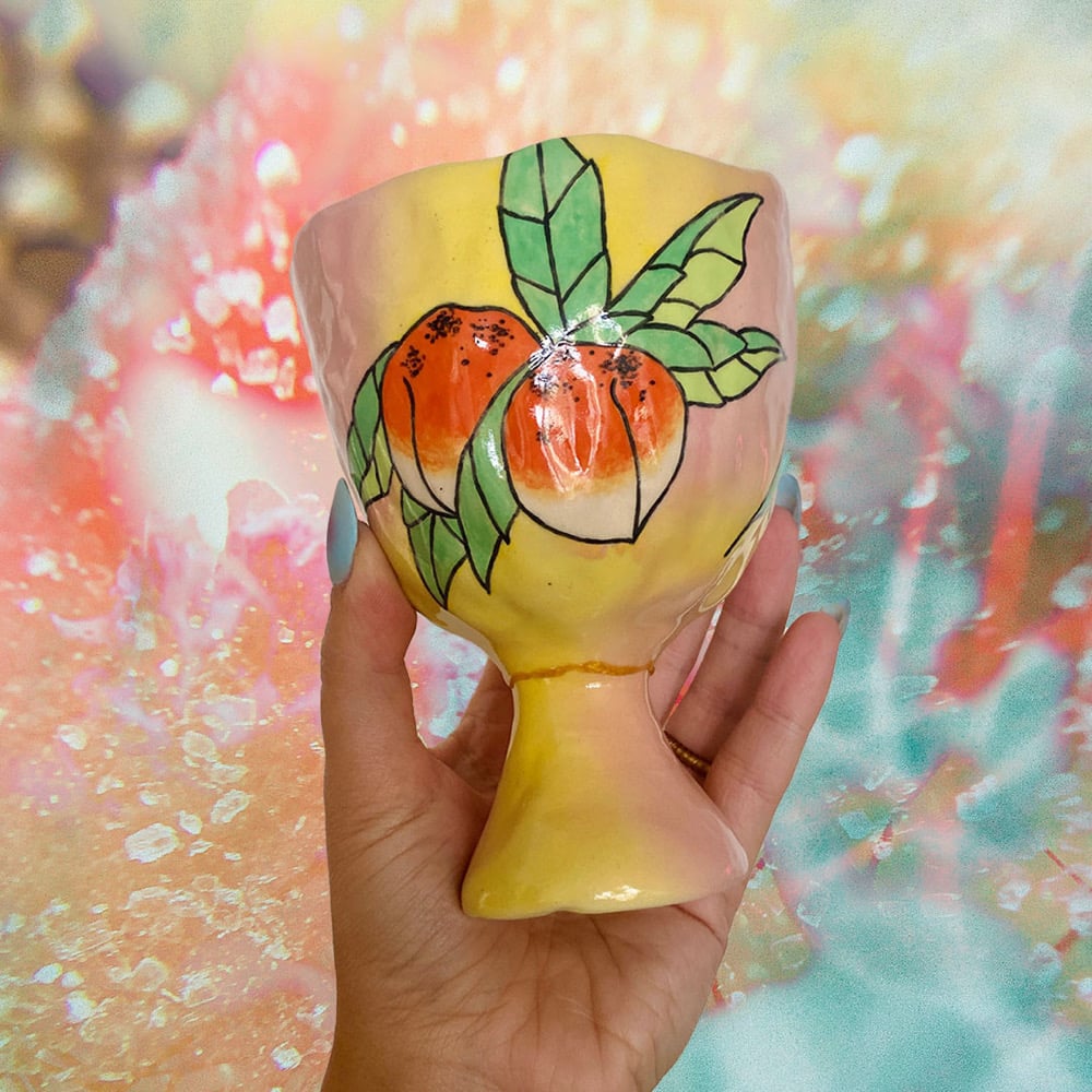 Image of Peach Goblet 