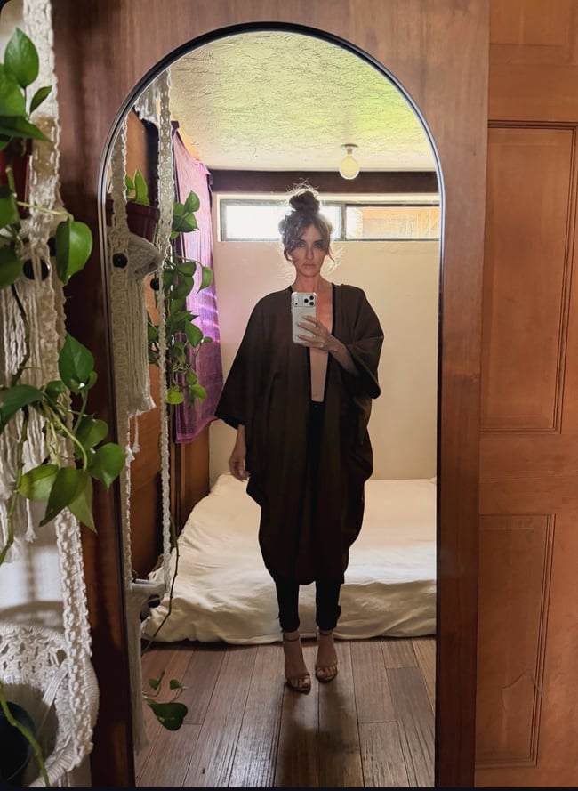 1976 Yves Saint Laurent Russian collection wool cocoon coat with tassels