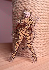 Image 2 of Tiger Babe Keychain (double-sided printing)