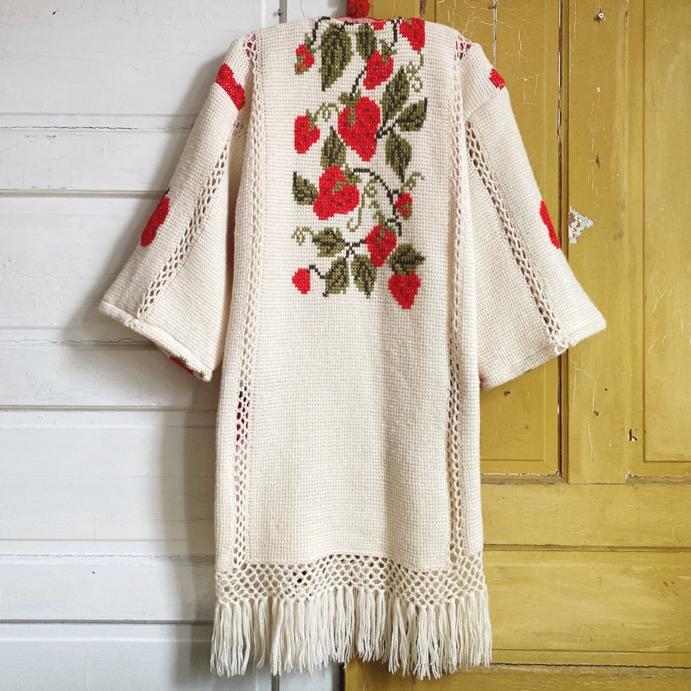 Image of Summer Strawberry Granny Sweater 