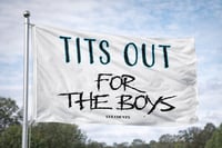Image 1 of TITS OUT FOR THE BOYS FLAGS
