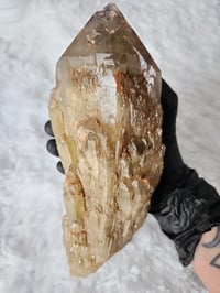 Image 1 of 4.3lb Smoky Citrine Crystal Cluster With Custom Stand