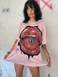 Image 3 of “DRAGON EYE” CUSTOM HAND PAINTED T-SHIRT XL