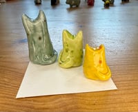 Image 5 of Kitty Cat Trio Ceramic Figurine - Free Shipping in Contiguous US