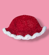 Image 2 of Velvet "Santa Baby" Bucket Hat 