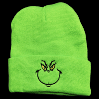 Grinch Face Beanie