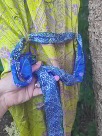 Image 6 of PEFKOS MAXI DRESS -Lime Green Blue  Size 10-18 uk copy