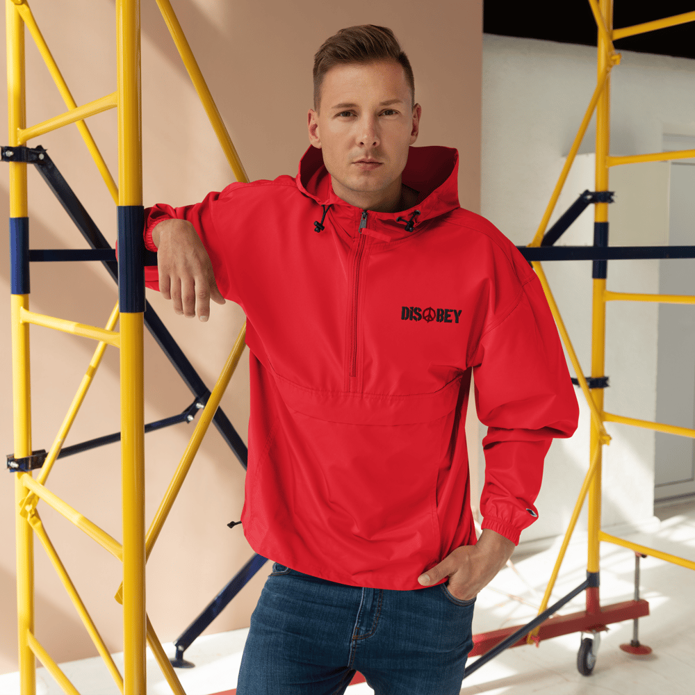 EMBROIDERED DISOBEY CHAMPION PACKABLE JACKET