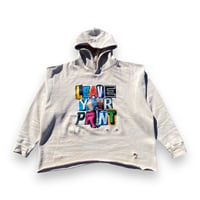 Image 1 of Mix Media Hoodie {Cream} 