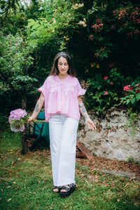 Image 8 of Blouse Roma [Vichy rose]