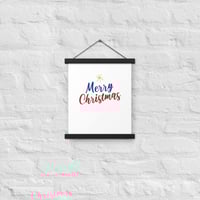 Image 4 of MERRY CHRISTMAS Poster with hangers