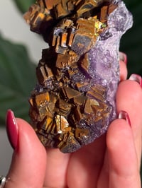 Image 3 of NATURAL RAINBOW IRIDESCENT CUBIC FLUORITE -CHINA- M