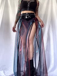 Image 1 of XS/S Gradient Mesh Maxi Skirt (ready to ship)