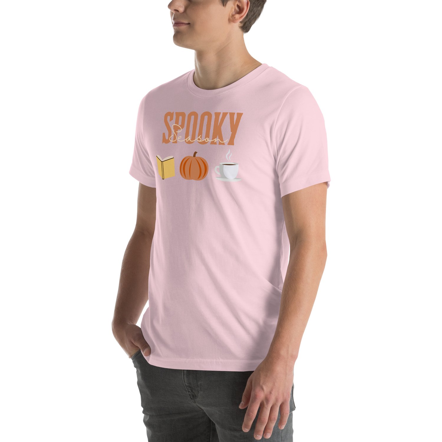 Image of Spooky season pumpkin book tea Unisex t-shirt
