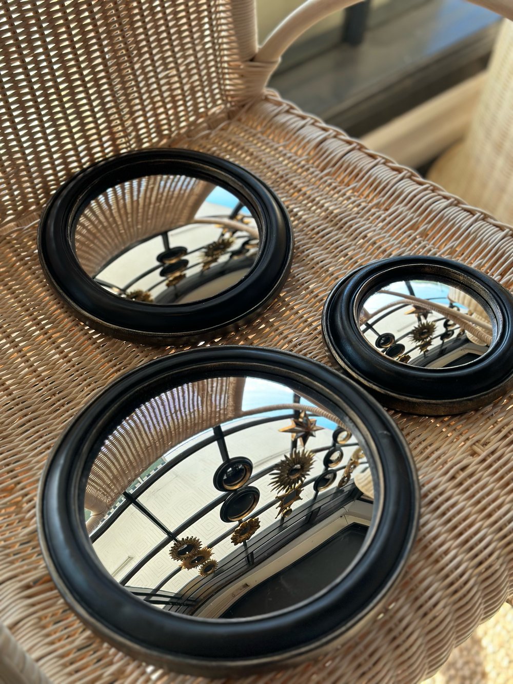 Image of NEW Black Convex Mirror