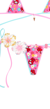 Image 4 of My melody flower bikini