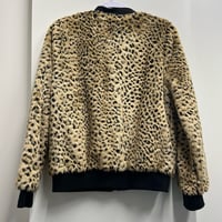 Image 3 of JUICY COUTURE faux fur leopard print bomber jacket