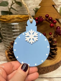 Image 4 of Bauble with snowflake