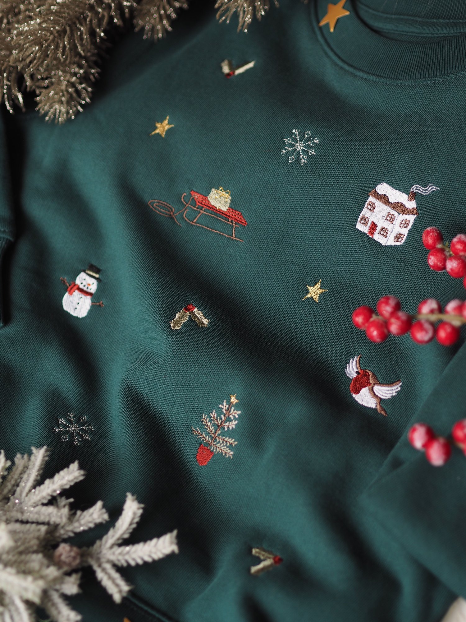 Image of Christmas Sprinkles - Glazed Green Sweater