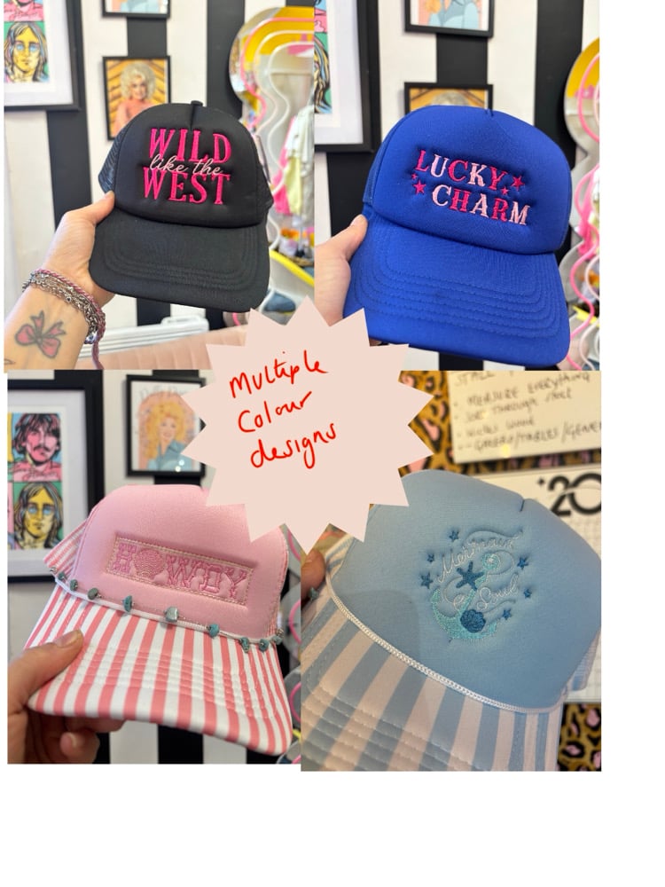 Image of Patterned trucker cap